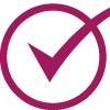Consulting Icon (Kreis mit Häkchen)