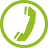 IP Telefonie Icon (Kreis mit Telefonhöhrer)